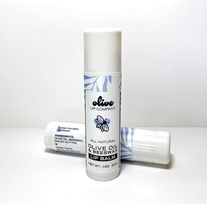 Hydrating Beeswax Lip Balm with Natural Olive Oil and Mango Butter, 0.5 oz. Tube, Clear Long Lasting Moisturizer for Dry, Cracked, Chapped Lips, Hydrating Skincare for Women, Men, Kids-Velvo Beauty