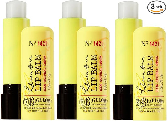 Bath and Body Works C.O. Bigelow Lip Care Lemon Lip Balm 0.13oz [3-Pack]-Velvo Beauty