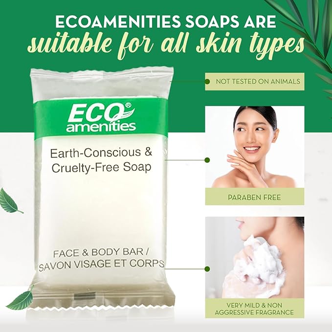 ECO amenities Travel Size Bar Soap - 400 PACK, 0.5 oz Mini Soap Bars, Hotel Soap Bars, Travel Size Toiletries - Individually Wrapped Bulk Soap Bar, Small Hotel Soaps for BNBs, VRBO, Inns and Hotels-Velvo Beauty