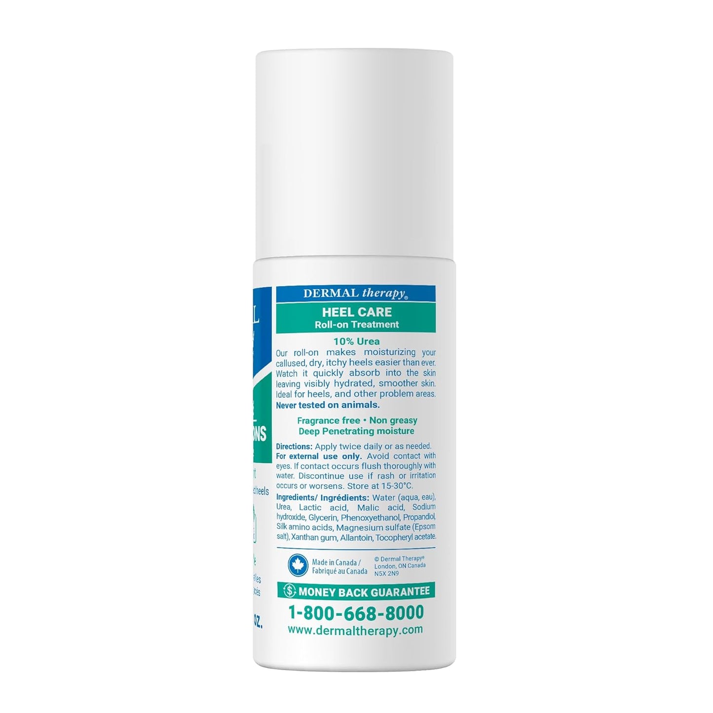 Dermal Therapy Heel Care Liquid Roll-On – Intensive Moisturizing & Repair for Cracked Heels, Dry & Rough Skin – Fast-Absorbing, Mess-Free Application – Hydrating Foot Care Treatment-Velvo Beauty