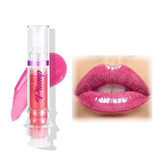 Natural Spicy Lip Plumping Booster Lip Plumping Oil，Lip Plumper Gloss, Ultra-Hydrating & Nourishing Plump and Pout Lip Plumper, Glossy Finish Fuller Lip Plumping Lip Gloss for Women Girls(03#)-Velvo Beauty