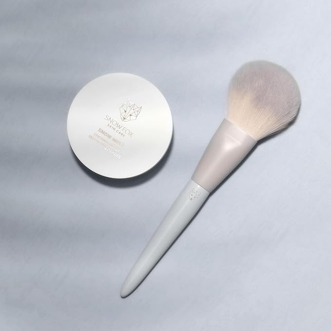 Snow Fox Skincare Fox Tail Loose Powder Brush for Fast Powder Application-Velvo Beauty