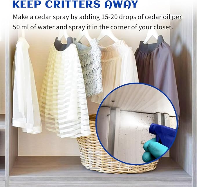 HIQILI Cedarwood Essential Oil (3.38 Fl Oz), 100% Natural Therapeutic Grade, Premium Glass Dropper, for Hair & Skin Care, Soap Making, Add to Diffusers, Sprays-Velvo Beauty