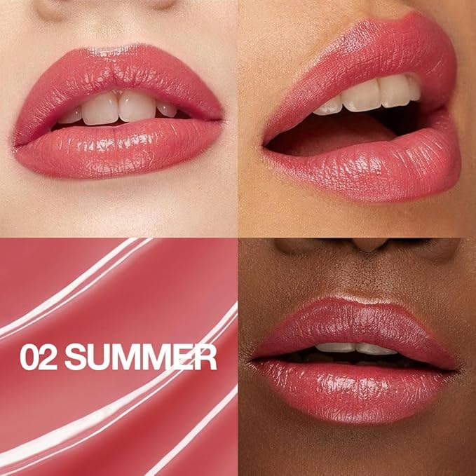 1Pcs Tinted Lip Balm Moisturizing Lipstick – Watermelon Peach Pink Sheer Hydrating Lip Color for Dry Lips – Nourishing Lip Balm for All Women with a Subtle Natural Scent (S02 Summer)-Velvo Beauty