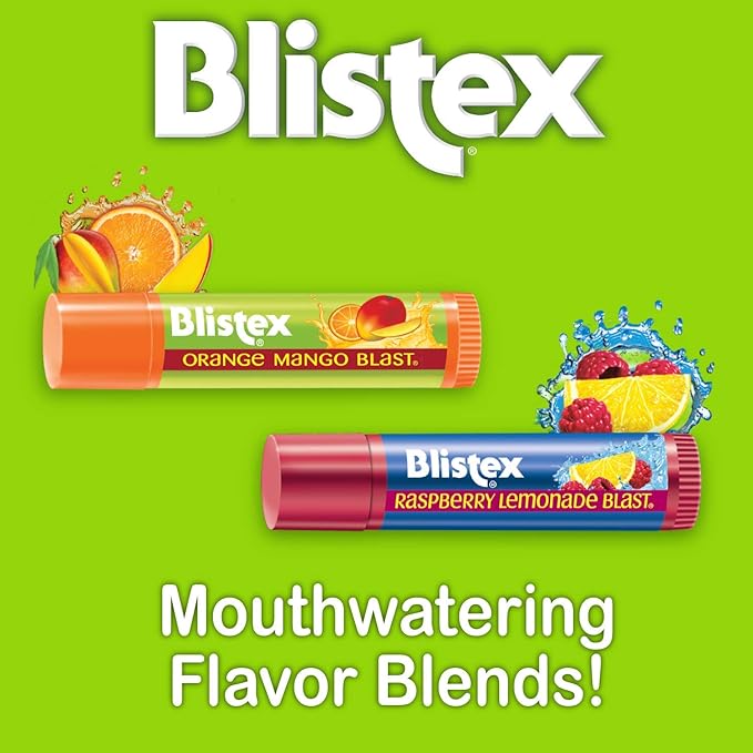 Blistex Orange Mango Blast Lip Balm, Vitamins C & E, Bulk Lip Balm, Super Smooth Moisturization, Refreshing Flavored Lip Hydration, 0.15 Ounce (Pack of 24)-Velvo Beauty
