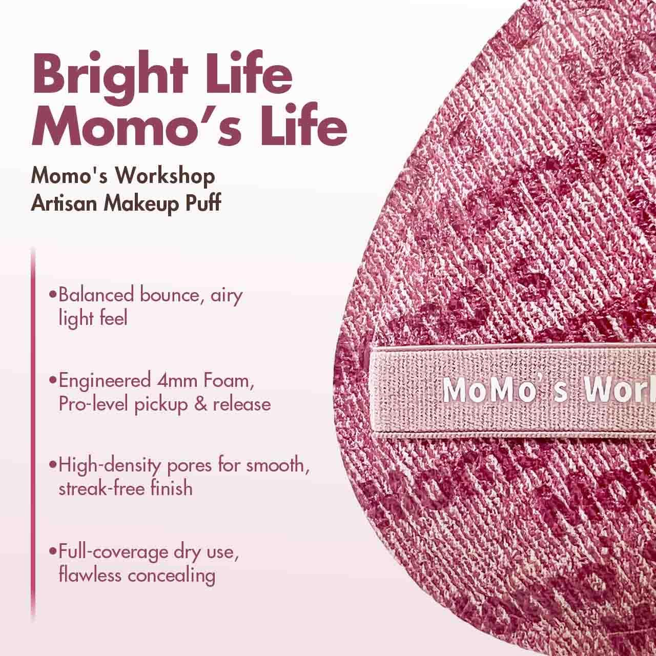 Pink Denim Makeup Sponges,Super Soft Blenders Sponge for Liquid Foundation Sponge,Large&Soft Yet Bouncy Rubycell,Egg&Flat Edge shape for Dry/Combination Skin,Travel Friendly,2pcs &Storage Case-Velvo Beauty