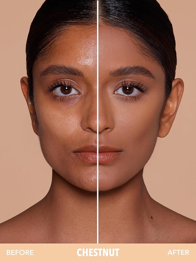 SHEGLAM SKin-Focus Full Coverage Powder Foundation Oil-Control Lightweight Face Pressed Powder Makeup-Chestnut-Velvo Beauty