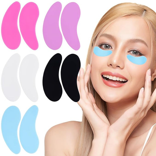 PAGOW 5 Pairs Reusable Under Eye Patches, Silicone Eye Patches, Eye Wrinkle Patches, Under Eye Mask Patches for Skin Care Effect to Reduce Wrinkles & Fine Lines-Velvo Beauty