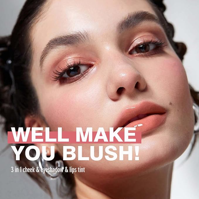 VANERIA Liquid Blush for Cheeks,Long lasting High Pigment Creme Blush,Multi-Use Makeup Blush Stick for Cheeks Lips Eyes,Natural Look Makeup Face Blushes.#4 (5g/0.17oz) ﻿-Velvo Beauty