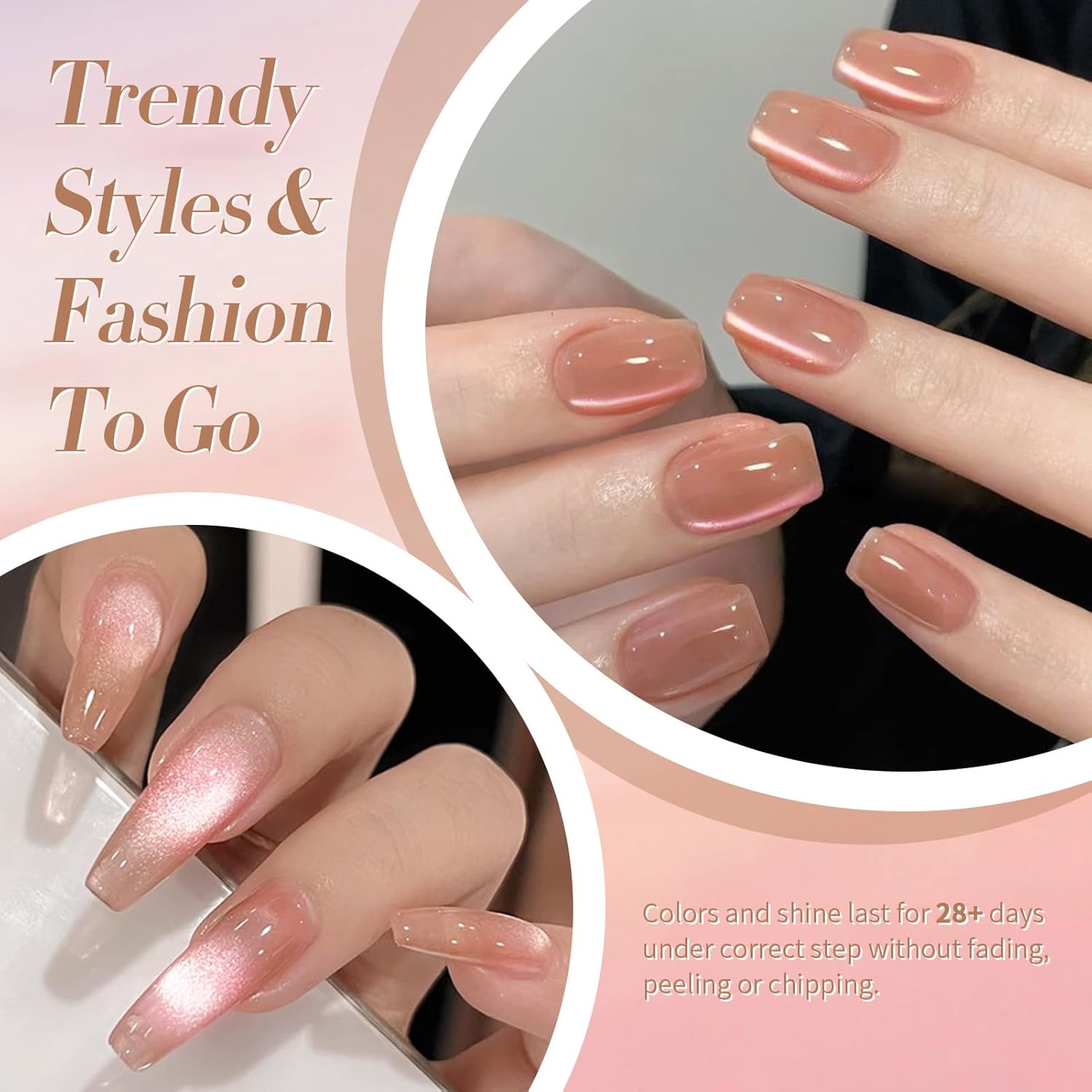 BORN PRETTY Cat Magnetic Eye Gel Nail Polish Crystal Light Vei Magnetic Gel Polish Nail Art Manicure DIY at Home 15ML-Velvo Beauty