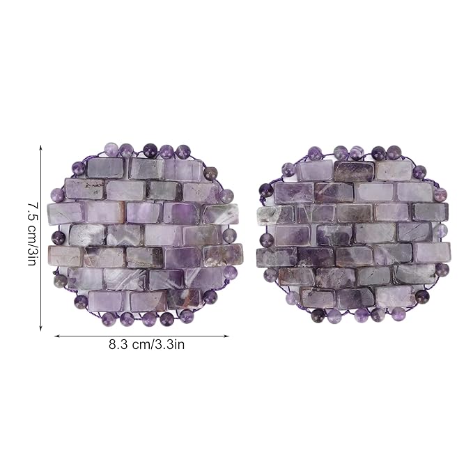 Jade Eye Mask, Amethyst Eye Pack Wrinkle Puff Elimination Dark Circles Fading Quartz Stone Eye Patch Jadestone Eye Massager Relieve Eye Fatigue-Velvo Beauty