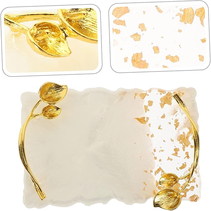 FOMIYES 2pcs Nail Palette Vintage Nail Plate White Resin-Velvo Beauty