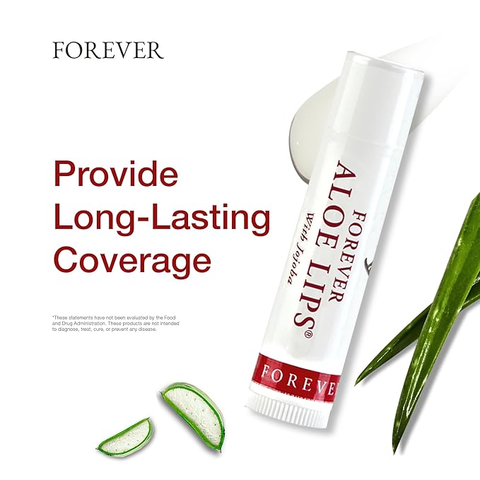 Forever Living - Forever Aloe Lips - Ultimate Lip Care for Any Weather - Moisturizing Lip Balm with Aloe, Jojoba & Beeswax - Vegan - Pack of 12-Velvo Beauty
