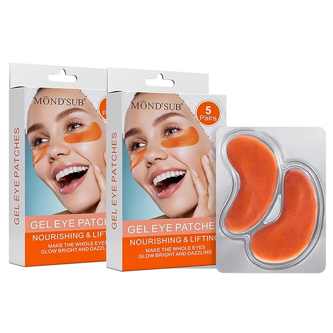 Premium Under Eye Patches, Gel Eye Patches Hydrating & Refresh for Puffy Eyes, Under Eye Bags & Dark Circles, Natural Collagen Eye Gels Pads, Crystal Anti-Aging Eye Mask (Light blue)-Velvo Beauty