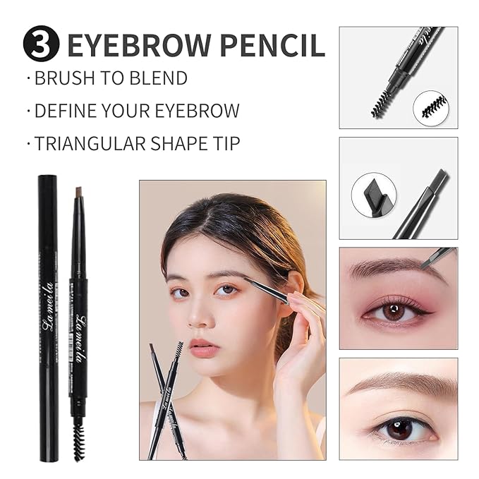 All in One Makeup Kit For Girls - 16 Colors Naked Eyeshadow Palette, 3Pcs Makeup Brushes, Waterproof Eyeliner Pencil, Eyebrow Powder,Eyebrow Pencil,Mascara, Women and Beginners Teens Makeup Gift Set-Velvo Beauty