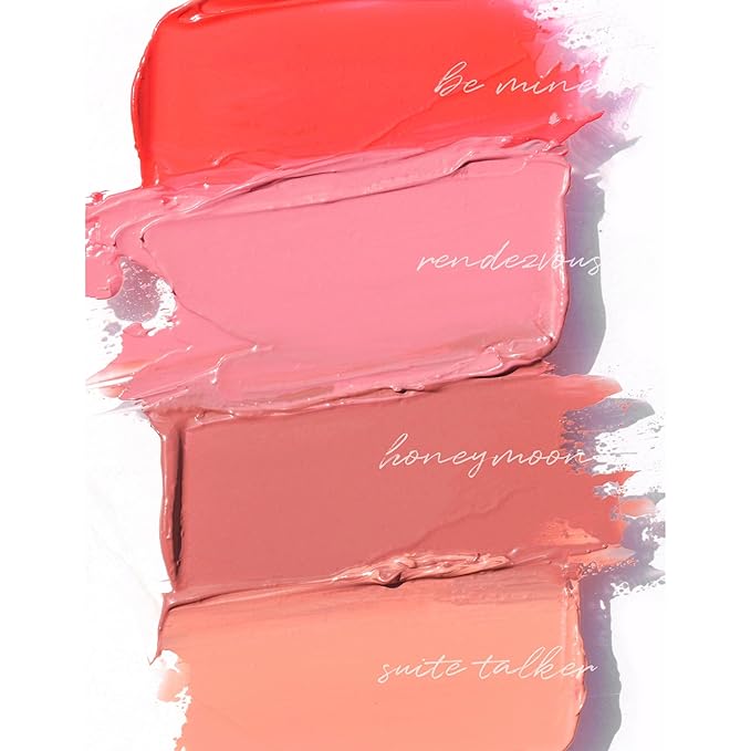 Wander Beauty Double Date Lip & Cheek - Rendezvous/Swipe - 4-in-1 Cream Blush & Lip Tint - Blush, Lip Moisturizer, Lip Balm & Eye Gloss - Multitasking Eye, Cheek & Lip Makeup With Green Tea - 0.07 oz-Velvo Beauty