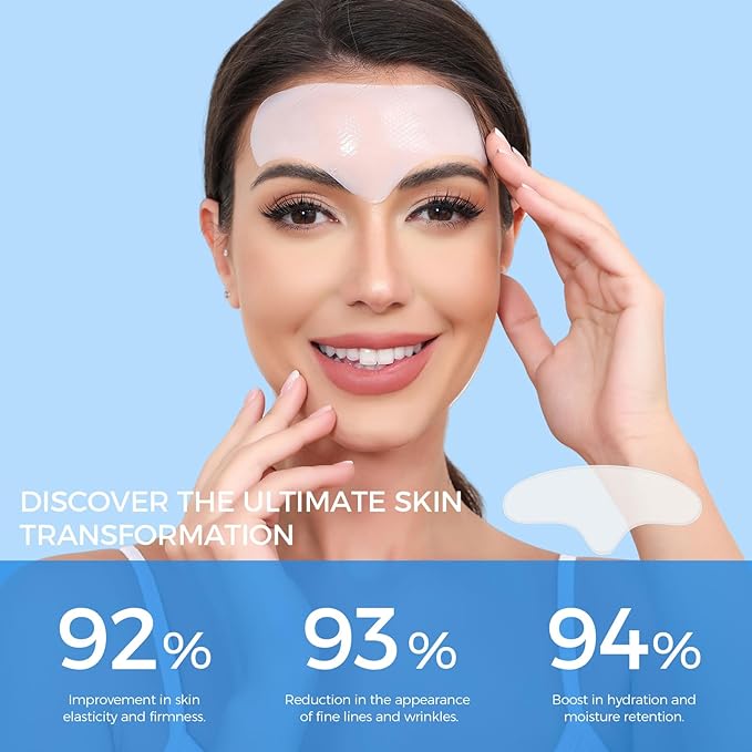 Okela Forehead Wrinkle Patches Overnight 20 pcs with Collagen, Anti Wrinkle Patches, Forehead Wrinkles Beauty Treatment-Velvo Beauty