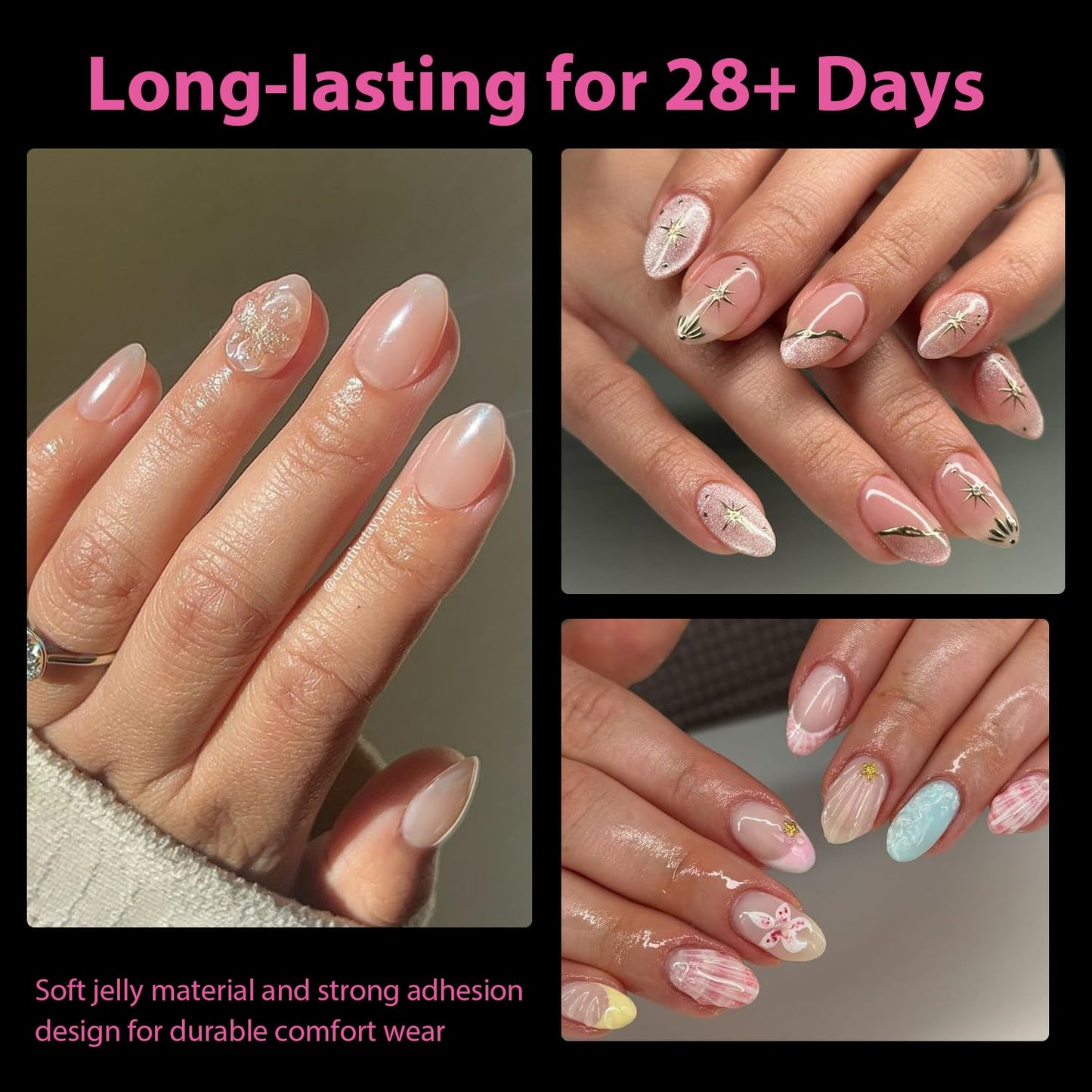 UNA GELLA Extra Short Almond Nail Tips Full Cover 504PCS Gel Nail Tips Short Almond Shaped Nails Tips Soft Gelly Gel Clear Fake Nails Tip for Acrylic Nail Tip Soak Off Home DIY Salon Nails 12 Sizes-Velvo Beauty