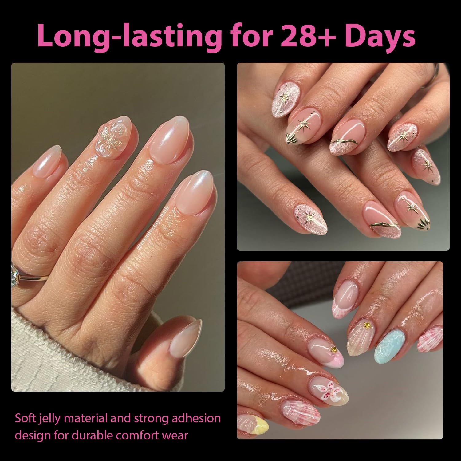 UNA GELLA Extra Short Almond Nail Tips Full Cover 504PCS Gel Nail Tips Short Almond Shaped Nails Tips Soft Gelly Gel Clear Fake Nails Tip for Acrylic Nail Tip Soak Off Home DIY Salon Nails 12 Sizes-Velvo Beauty