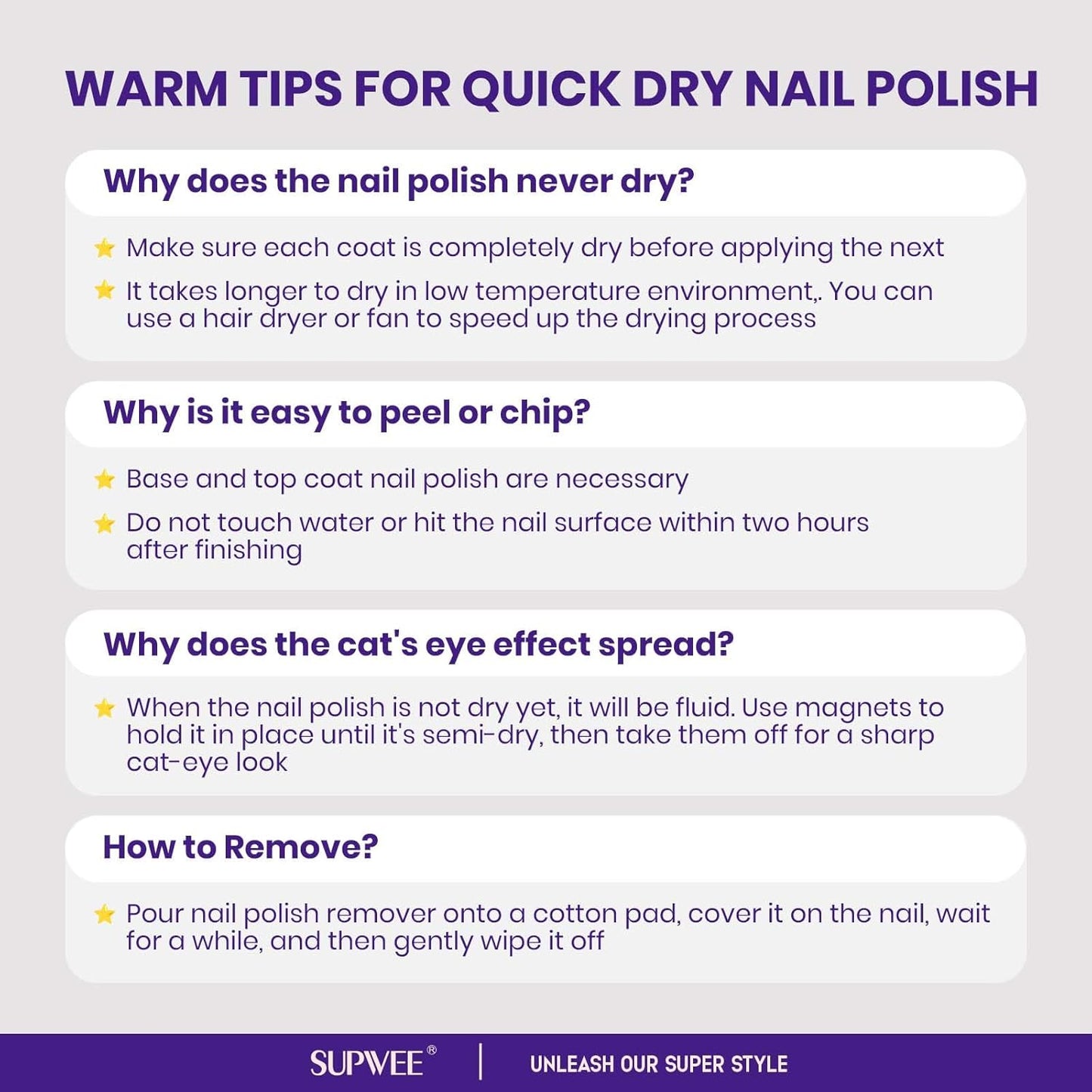 Quick Dry Cat Eye Nail Polish, Silver Magnetic Nail Polish Shimmer Glitter with Magnet High Glossy Fingernail Air Dry Fast Manicure DIY Salon Fall Colors-Velvo Beauty