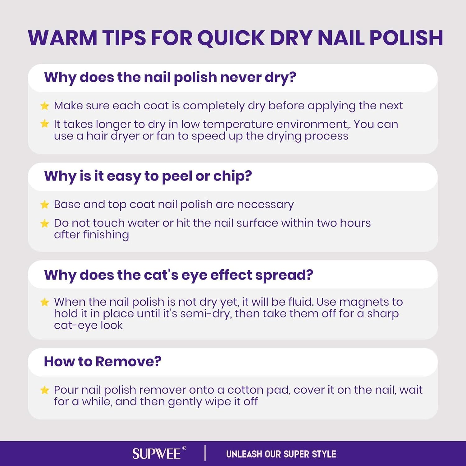 Quick Dry Cat Eye Nail Polish, Silver Magnetic Nail Polish Shimmer Glitter with Magnet High Glossy Fingernail Air Dry Fast Manicure DIY Salon Fall Colors-Velvo Beauty