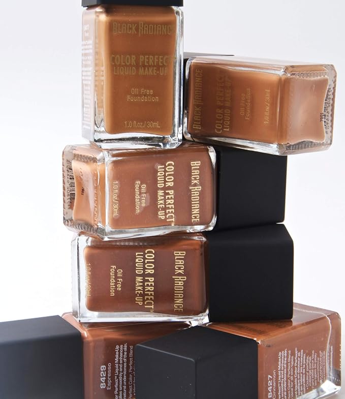 Black Radiance Color Perfect Liquid Full Coverage Foundation Makeup, Brownie, 1 Ounce (Pack of 3)-Velvo Beauty
