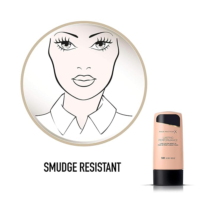 Max Factor Lasting Performance Long Lasting Foundation 101 Ivory Beige-Velvo Beauty