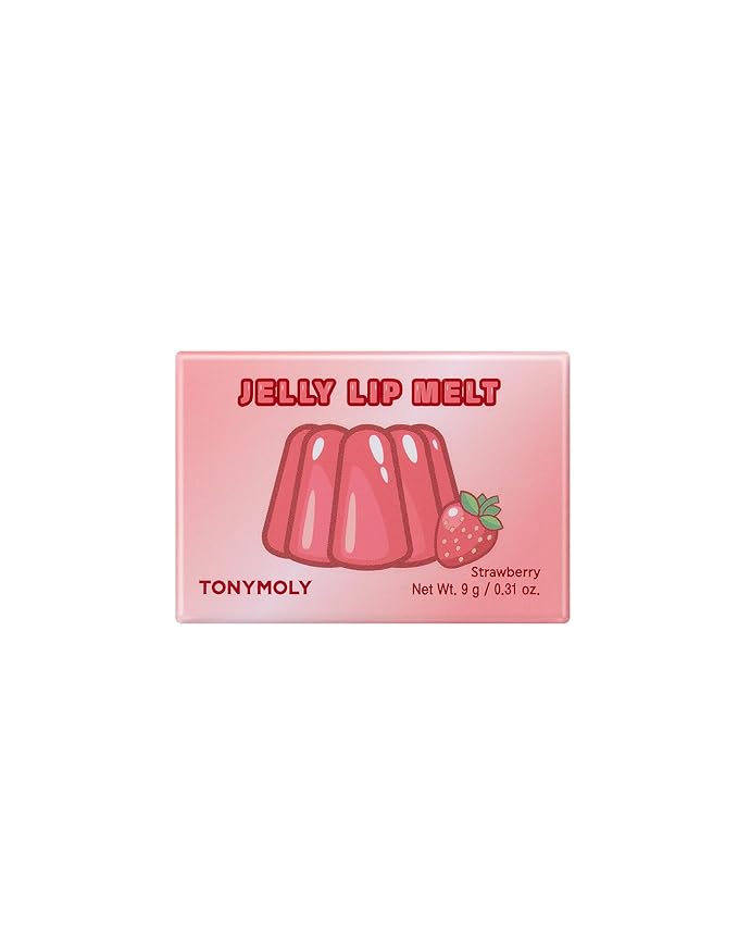 TONYMOLY Strawberry Jelly Lip Melt - Hydrating Lip Balm with Strawberry Extract, and Vitamin E - Moisturizing and Nourishing - 10g-Velvo Beauty