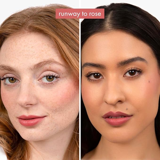 Subtl Beauty 4-in-1 travel makeup kit by subtl staks | eyeshadow duo, shine control powder, cream highlighter, lip and cheek | includes mirror lid and mini brush | stackable makeup designed for travel-Velvo Beauty