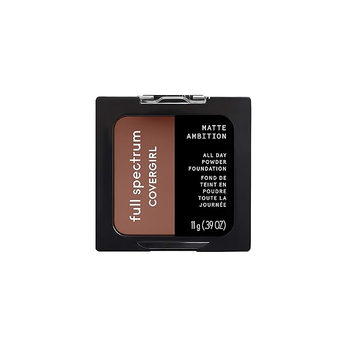 COVERGIRL Matte Ambition, All Day Powder Foundation, Deep Cool 1, 0.39 Ounce, 11g-Velvo Beauty