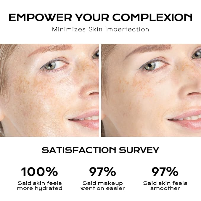 MISTINE Hydrating Makeup Face Primer, 8 Types of Hyaluronic Acid Blur Makeup Primer, Vitamin B5, Skin Perfecting & Smoothing Makeup Primer for Mature Skin,1 Oz-Velvo Beauty