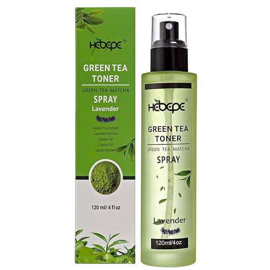 Green Tea Matcha Facial Toner Mist with Lavender, Refreshing, and Soothing Face Toner, with Jojoba Oil, Castor Oil, Snail Filtrate,120ml-Velvo Beauty