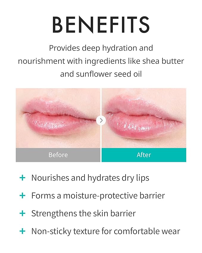 REJURAN® Calming Lip Balm, c-PDRN® – Deep Moisturizing & Soothing Care for Dry, Chapped Lips with Shea Butter & Jojoba Ester, Non-Sticky Formula & Fragrance-Free, Korean Skincare (3.7g)-Velvo Beauty