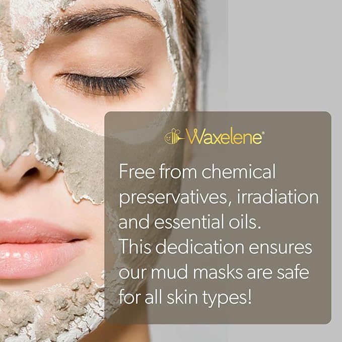 Waxelene Clarifying Mud Mask Dry Blend - Wrinkle Fighting Ritual Cleans Pores Hydrates Nourishes Skin Vitamin C Papaw Bentonite French Green Clay-Velvo Beauty
