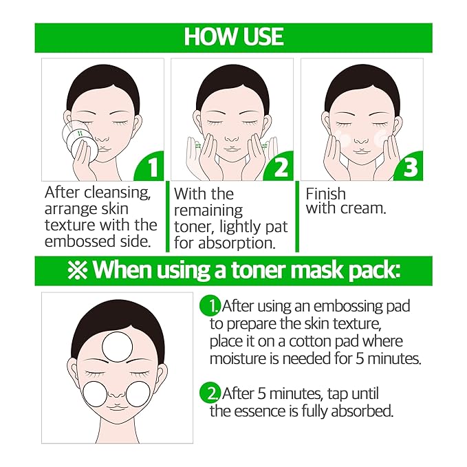 Apple AHA Essence Pad, Green Apple, with AHA, Toner pad, Soothing and Peeling, 60 vegan sheets-for sensitive skin, Hydrating care-Velvo Beauty