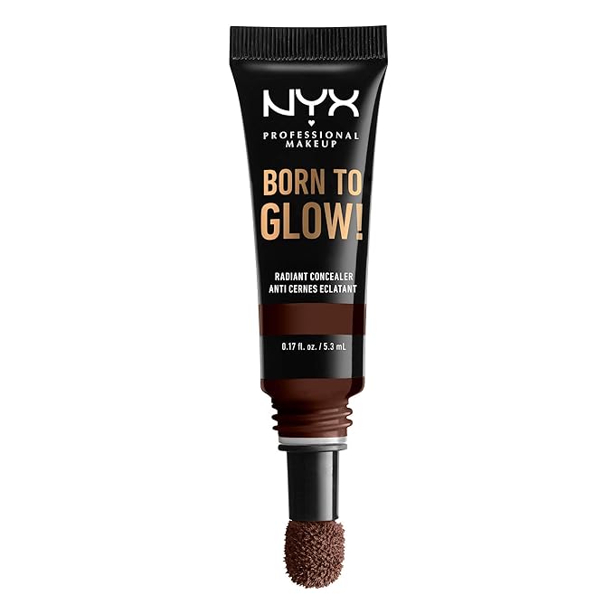 NYX PROFESSIONAL MAKEUP Born To Glow Radiant Concealer, Medium Coverage - Deep Espresso-Velvo Beauty