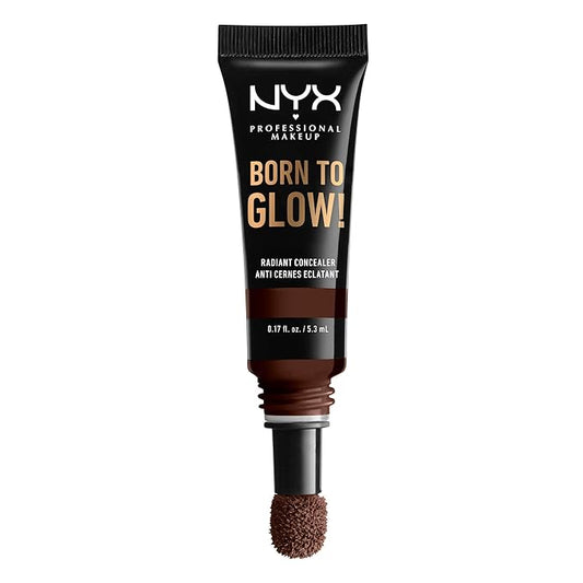 NYX PROFESSIONAL MAKEUP Born To Glow Radiant Concealer, Medium Coverage - Deep Espresso-Velvo Beauty
