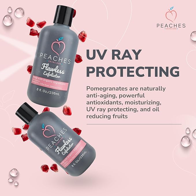 Vegan Face Exfoliator Scrub – Gentle Daily Facial Scrub with Blueberry, Coffee Bean, and Vitamin C – Face Exfoliant for Smooth, Radiant Skin – Flawless Exfoliator (8 oz)-Velvo Beauty