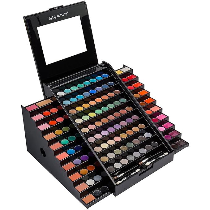 SHANY Elevated Essentials Makeup Set - All-in-One Makeup Kit with 72 Eyeshadows, 28 Lip Colors, 18 Gel Eyeliners, 10 Blushes, 1 Eye Primer, and 1 Cream Concealer-Velvo Beauty