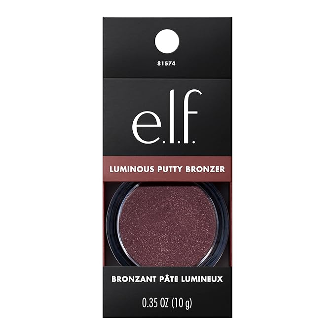 e.l.f. Luminous Putty Bronzer, Lightweight Putty-to-Powder Bronzer For A Radiant, Glowing Finish, Highly Pigmented, Vegan & Cruelty-Free, Frequent Flyer-Velvo Beauty