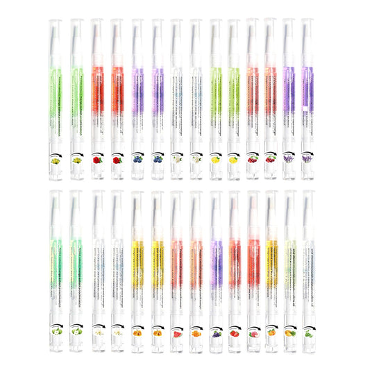 28PCS Cuticle Oil Pen Sweet Almond Nail Growth Serum and Repair Treatment Hydrating Oil for Dry Cuticles and Skin Cuticle Buddy Revitalize Nails with Radiant Cosmetics' Nail Growth Oil-Velvo Beauty