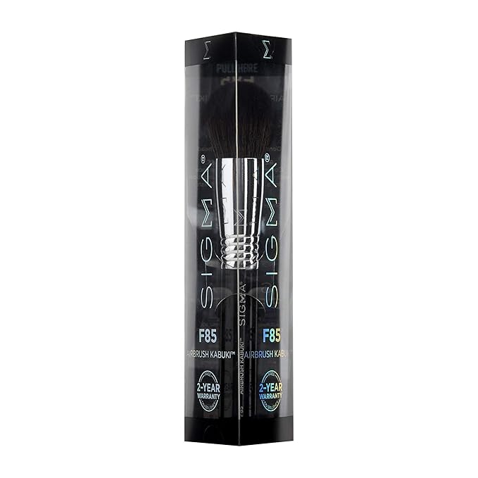 Sigma Beauty F85 Airbrush Kabuki Brush – Kabuki Foundation Brush for Buffing and Blending for an Airbrushed Base, Kabuki Makeup Brush for Liquid and Cream Foundations (1 Brush)-Velvo Beauty