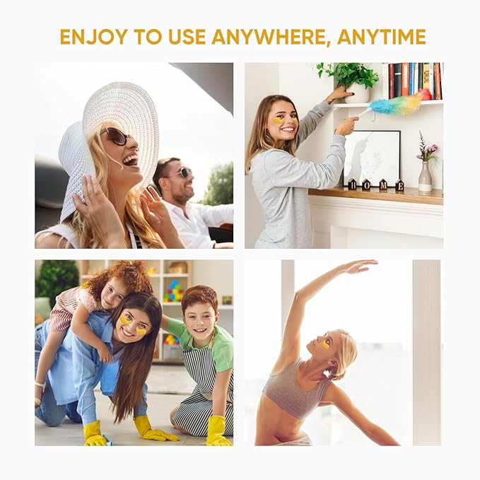 24k Gold Eye Treatment Maks 60PCS Under Eye Patch Cooling Under Eye Pads for Brightening Repairing and Refreshing Your Skin Under Eye Mask, Beauty Skin Care(gold)-Velvo Beauty