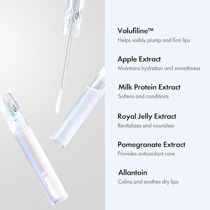 Rouge Star Glossy Lip Oil - Hydrating Lip Gloss - Non-Sticky Shine with Argan Oil & Vitamin - Deep Moisturization & Lip Softening 0.14 oz (Glossy Lip Oil)-Velvo Beauty