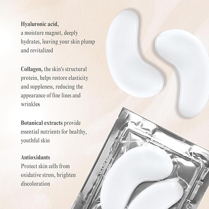 Collagen Under Eye Patches, Dark Circle & Wrinkles Under Eye Mask, Pack of 5-Velvo Beauty