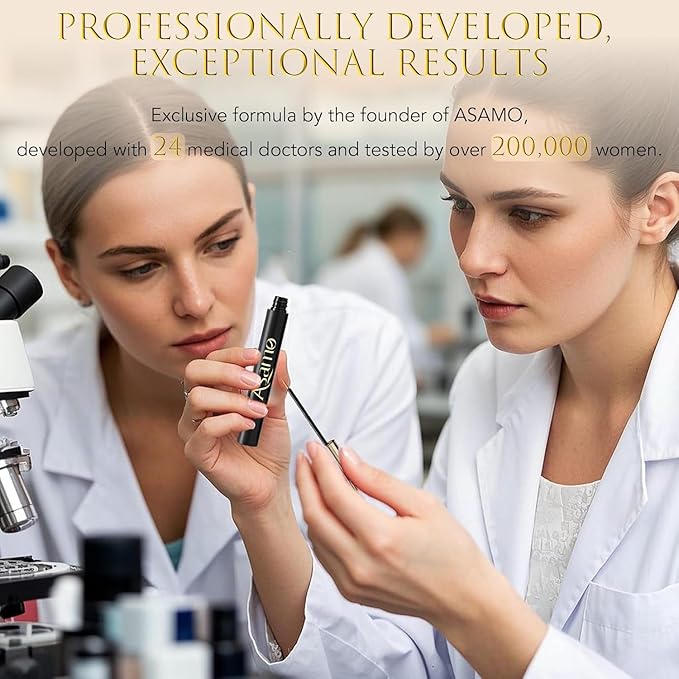 Eyelash Growth Serum – 15 Plant Extracts for Longer, Denser & Robust Lashes,Boosts Natural Lash Development,eyelash serum,Enhance Natural Beauty, Hypoallergenic Oil Free,lash growth serum（Black-Gold）-Velvo Beauty