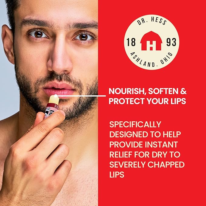 Original Udder Stick SPF Lip Balm, Soothing Moisturizer Sun Screen Balm for Dry Lips with Jojoba, Beeswax & Shea Butter, Total Lip Care, Hydration & Repair, Cherry Flavor, 4 Pack-Velvo Beauty