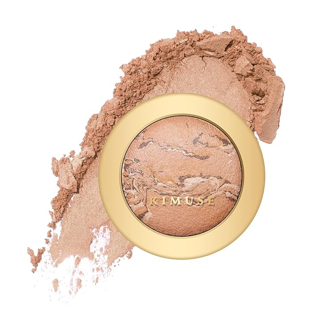 KIMUSE Lighting Glow Baked Foundation, Brighten Color, Color Corrector, Buildable Coverage, Lightweight Powder Foundation, Radiant Natural Finish-Velvo Beauty