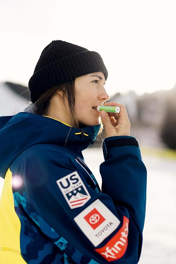 Dermatone Green Tea Lip Balm SPF 30 | Moisturizing | Medicated | Aloe & Vitamin E | Soothes Chapped & Cracked Lips | 3-pack (Green Tea, 0.15oz)-Velvo Beauty