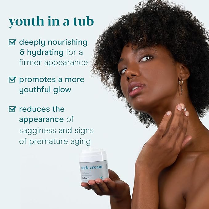 Baebody Firming Neck Cream with AHAs, CoQ10, Glycolic Acid, Green Tea for Sagging Skin, Fine Lines, Wrinkles, 1.7 Fl Oz-Velvo Beauty